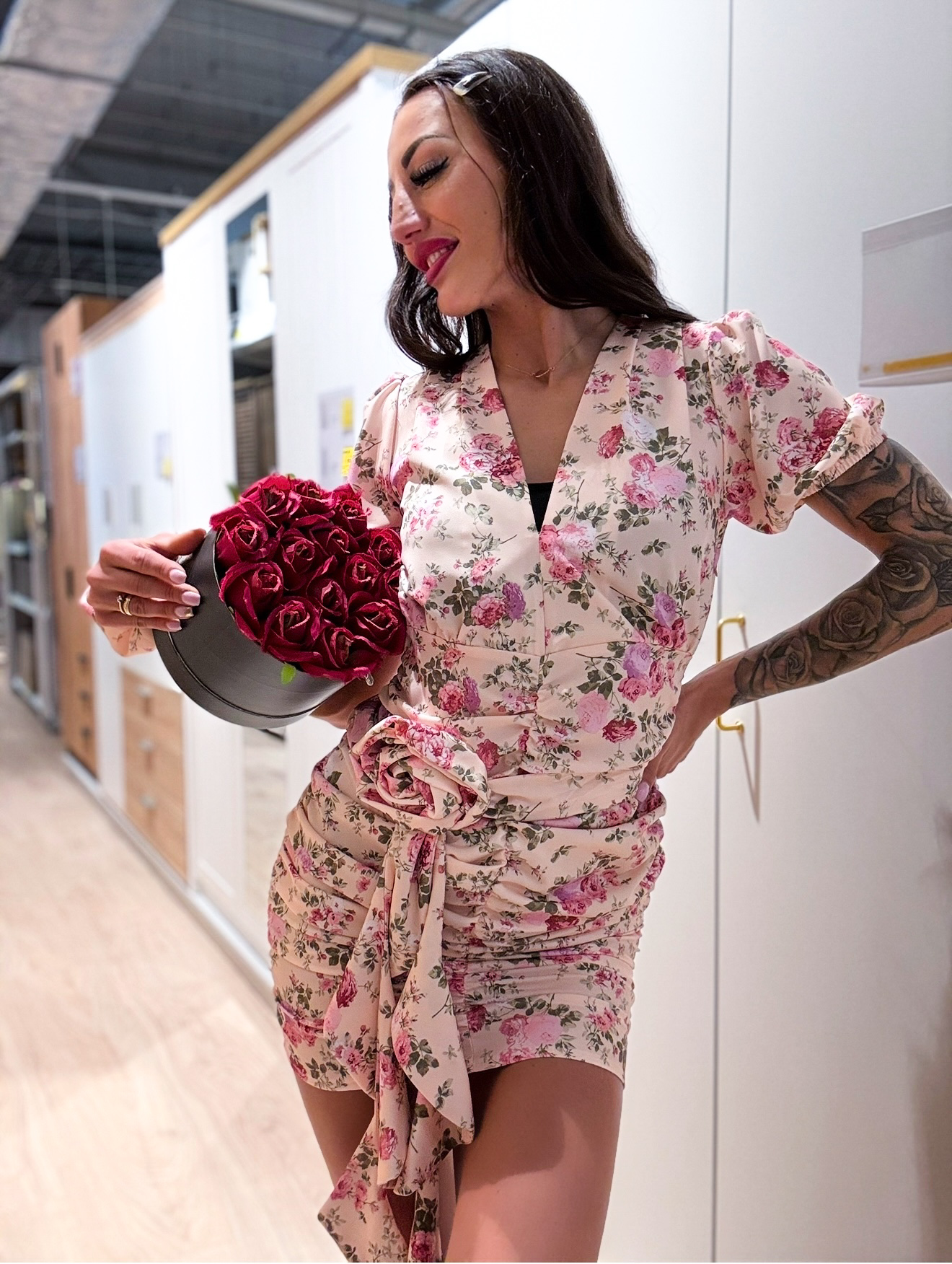 Sukienka Empire Flowers